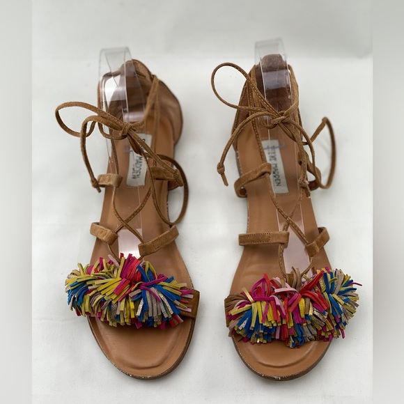 Steve Madden Swizzle Lace up Flat Sandals size 8.5 Womens - Picture 8 of 15